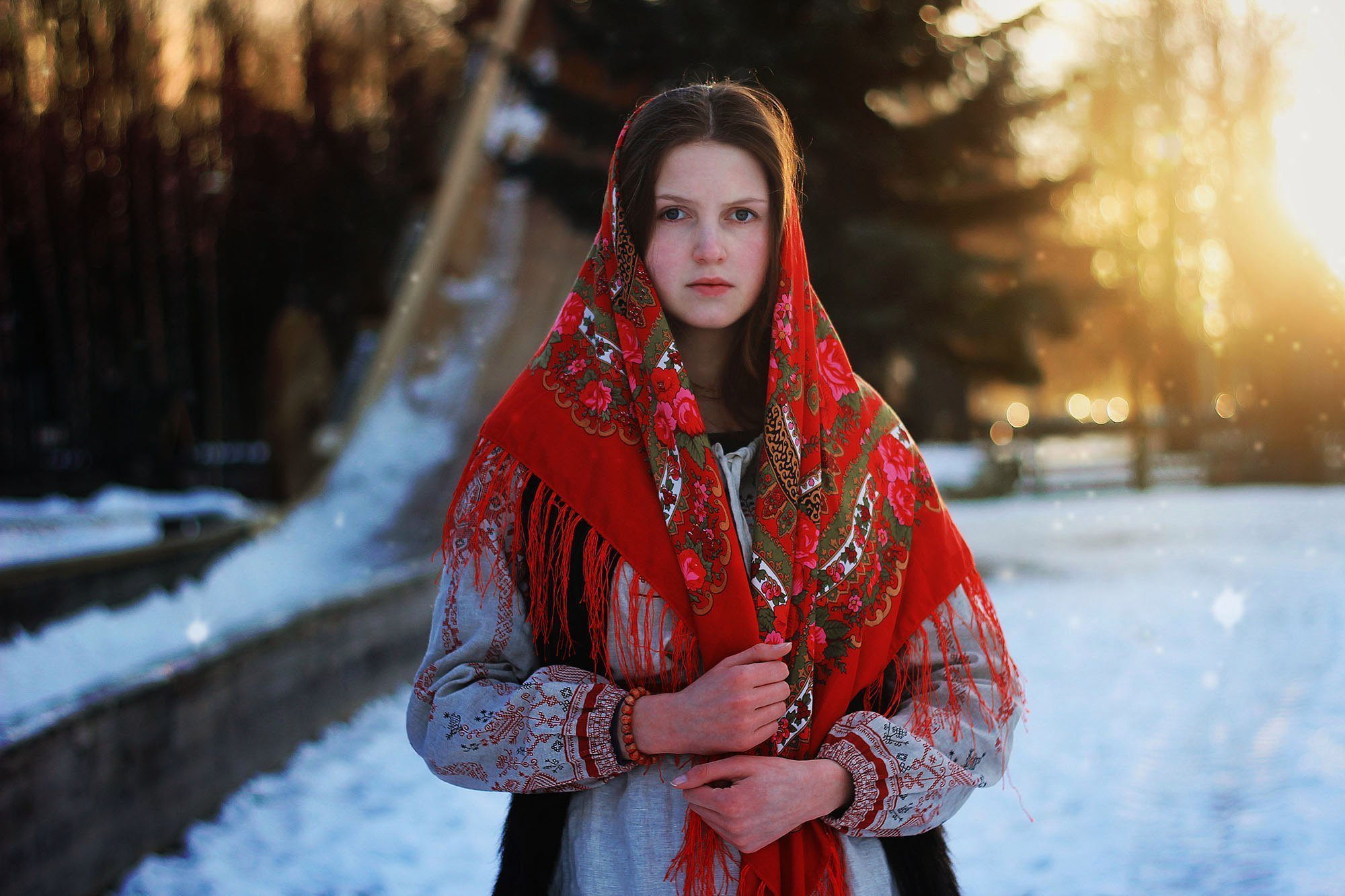 Girls in Slavic costumes in Basra
