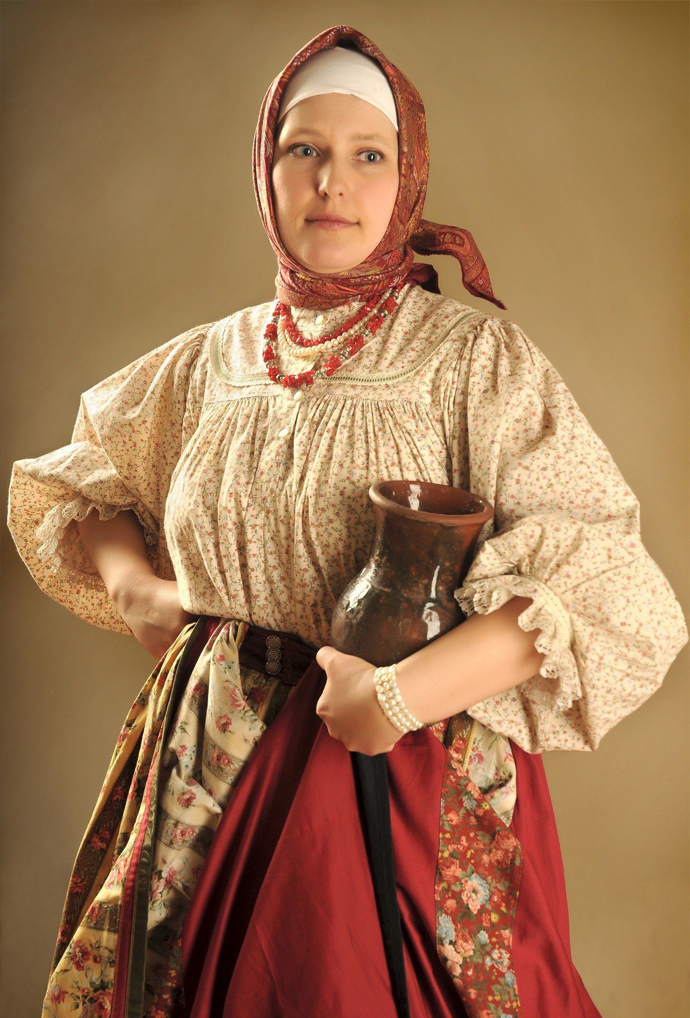 Girls in Slavic costumes in Basra