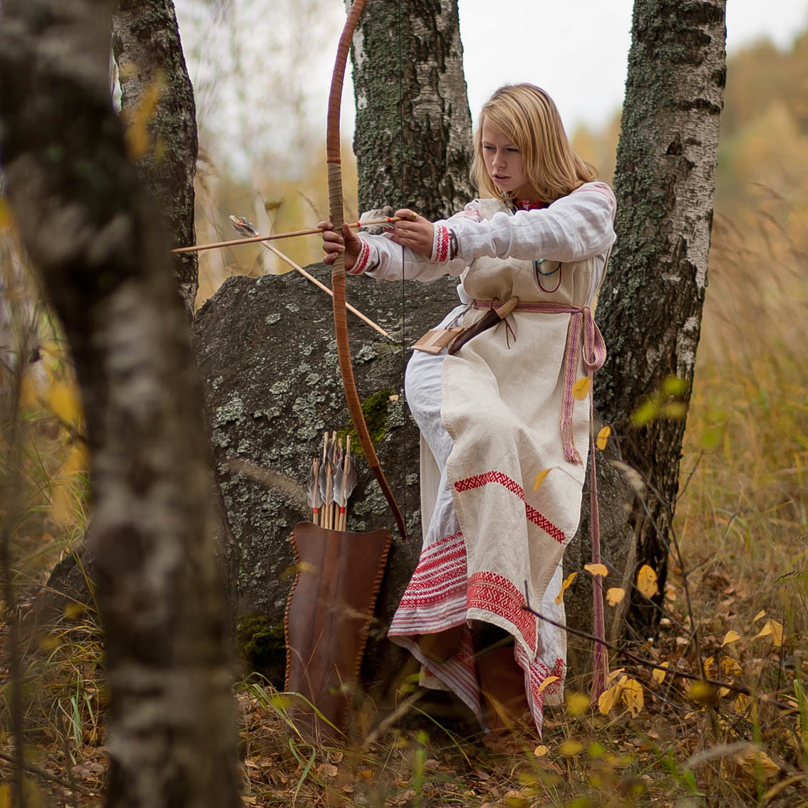 Sexy photo Girls in Slavic costumes in Basra